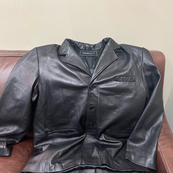 Other - 3XL Men’s Leather Jacket. Never worn. New Zealand Lamb coat.